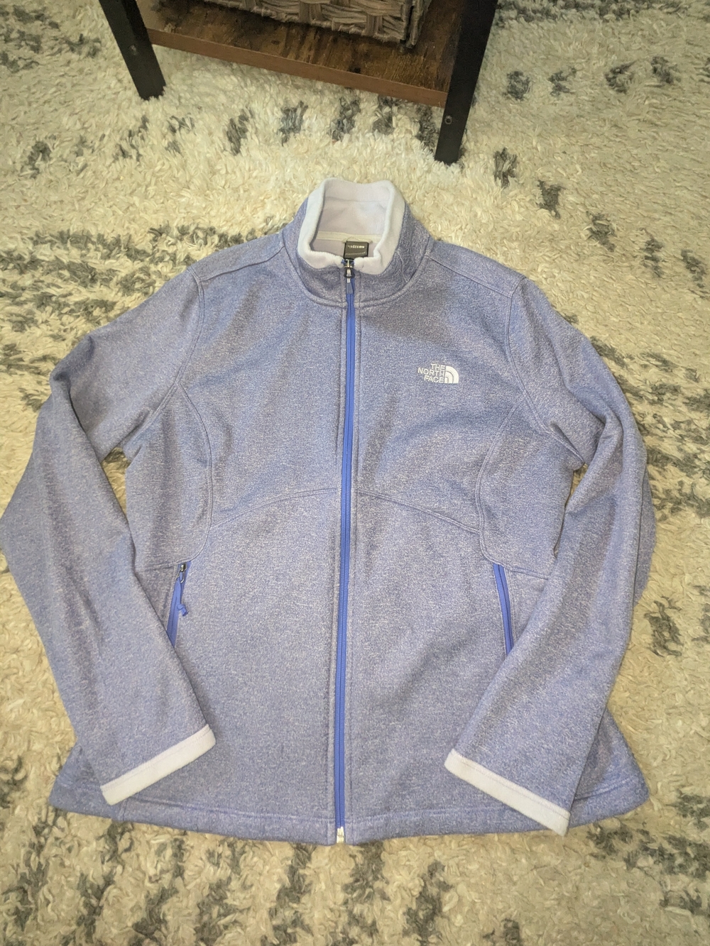 The North Face Lavender Heather Full-Zip Teddy Jacket
